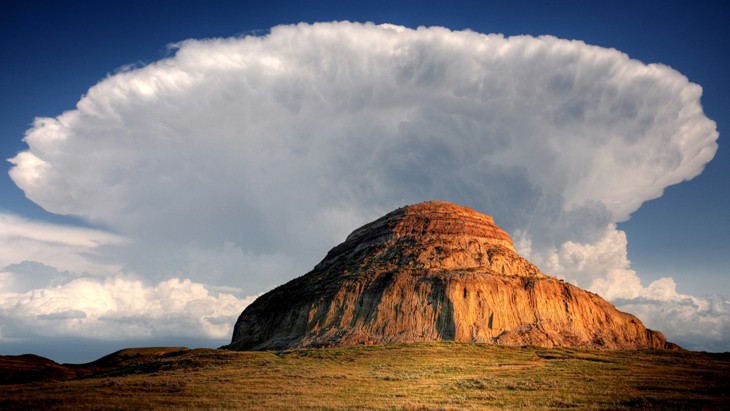 Kanada Saskatchewan Castle Butte Big Muddy Valley Foto iStock Bobloblaw